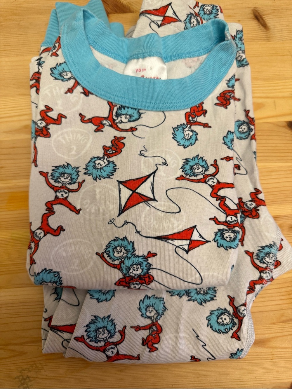 Hanna Andersson Dr Suess pajamas Jammies size 5 110 fair condition